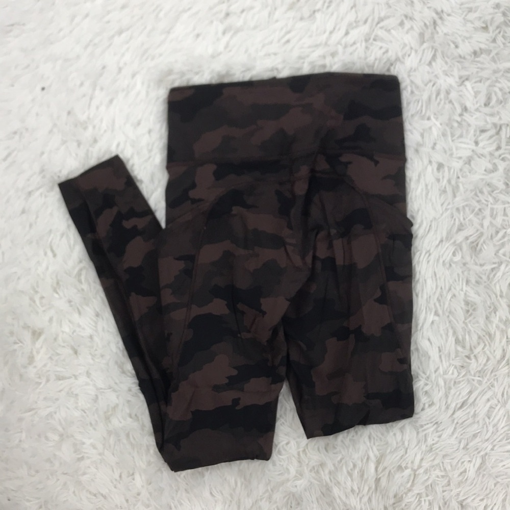 Lululemon Fast and Free HR Tight 28" Brushed Heritage 365 Camo Brown Earth - Picture 6 of 6
